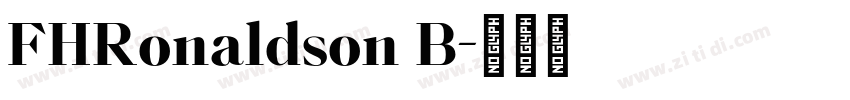 FHRonaldson B字体转换